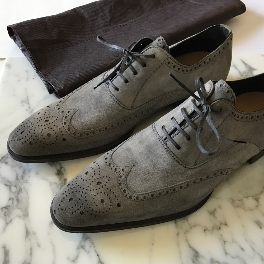 Magnanni Grey Suede Dress Shoes size 11